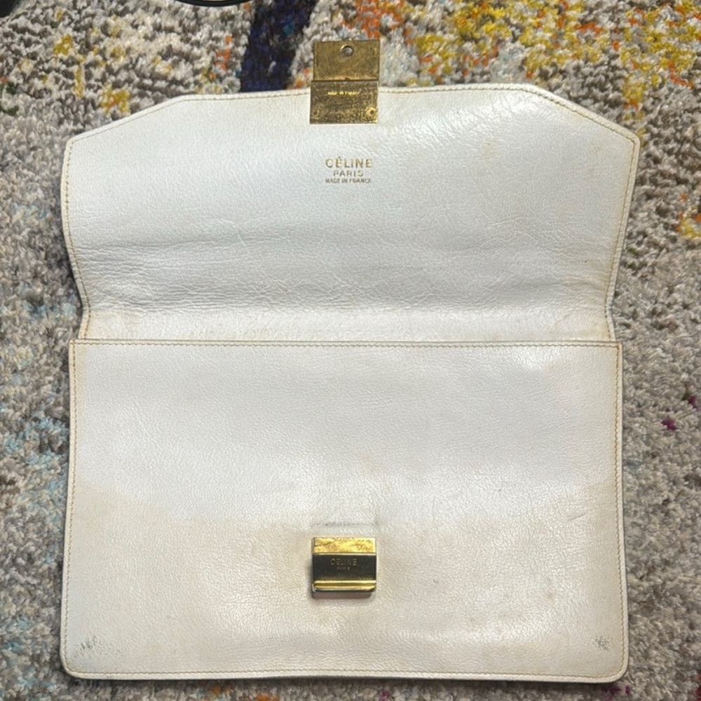 Celine white clutch, used - Picture 2 of 13
